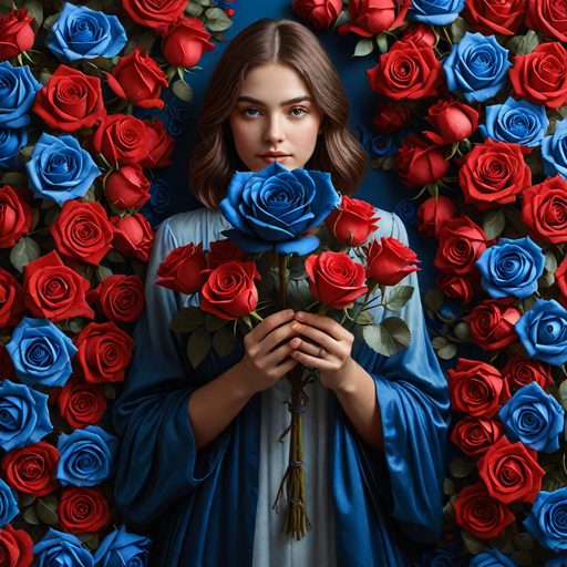 Image depicting Blue Roses: The Language of Rare Blooms