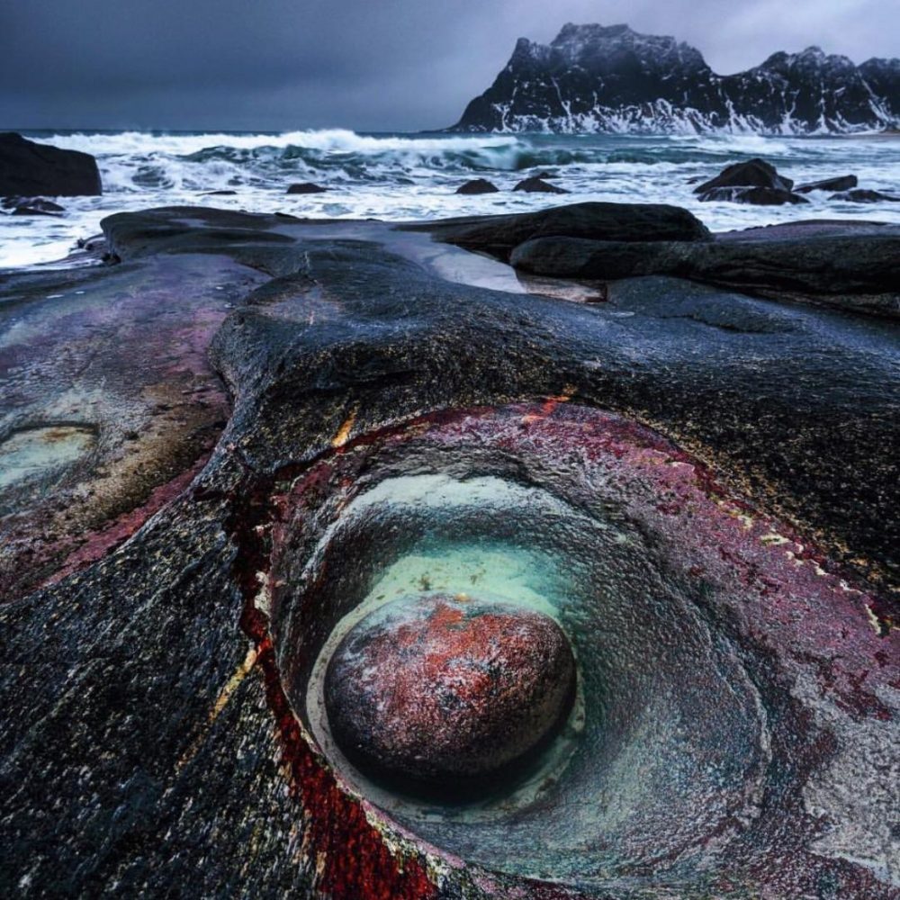 Image depicting Dragon's Eye: Glacial Lake's Icy Wonder in Norway