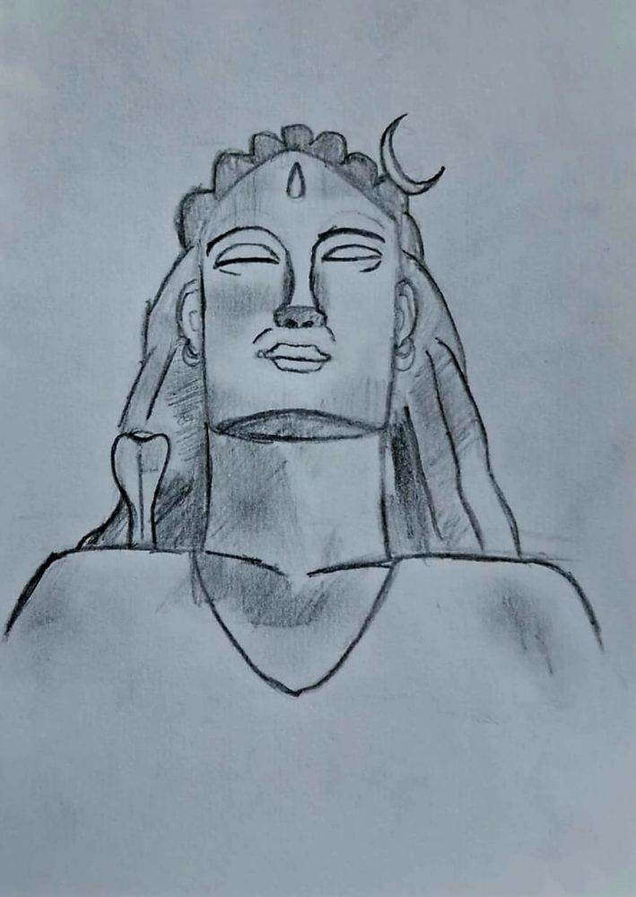 Image depicting Lord Shiva: Divinity Through Rudransh's Art