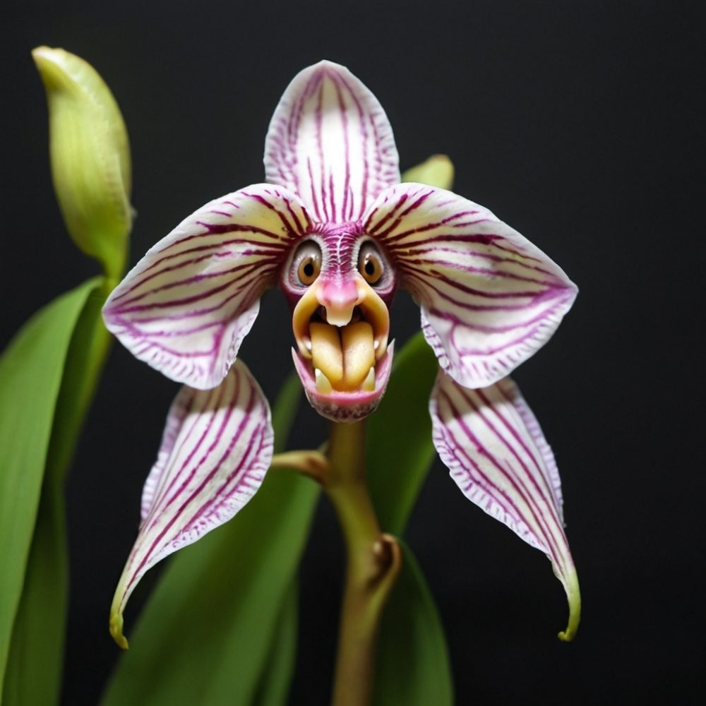 Image depicting Monkey Face Orchid - Unique Flowers!